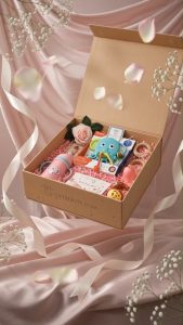 Giftribute - Welcome Baby Girl – Essential Care for Baby Girl-Basic hamper- floating