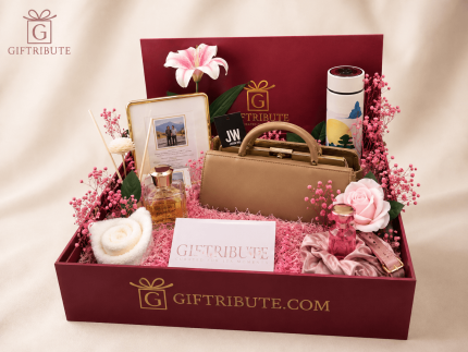 Bloom and Grace - Gift Hamper for Women in UAE - Front View