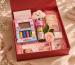 Giftribute - What to put in a gift hamper - flat lay of anchor item, supporting pieces and filler